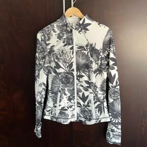 lululemon athletica Floral Gray Jacket